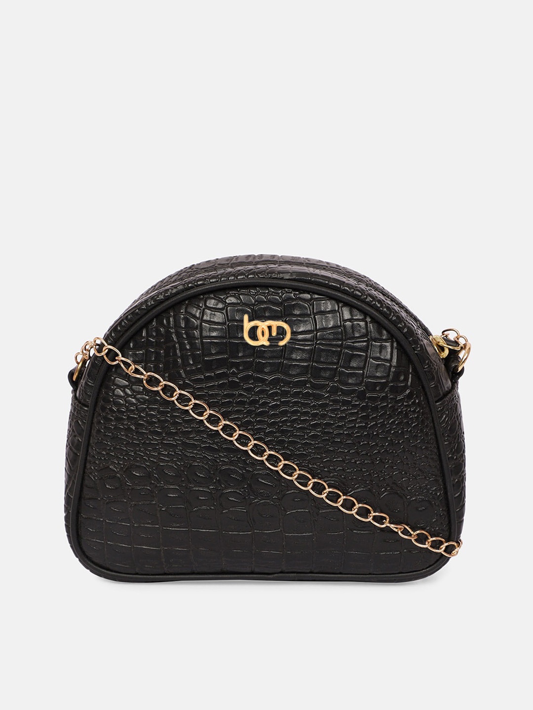 

Bagsy Malone Textured Structured Sling Bag, Black