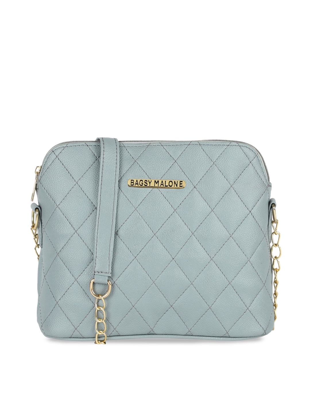 

Bagsy Malone Structured Sling Bag with Quilted, Grey