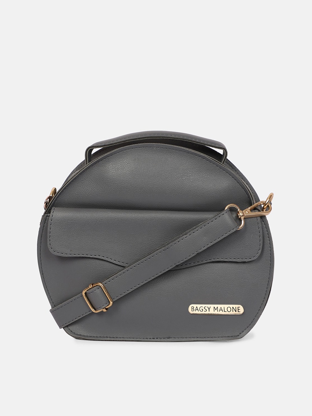 

Bagsy Malone PU Structured Sling Bag, Grey