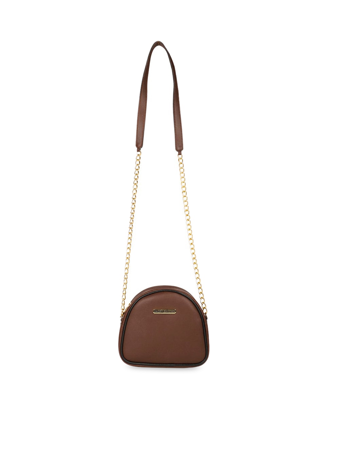 

Bagsy Malone Half Moon Sling Bag with Tasselled, Brown