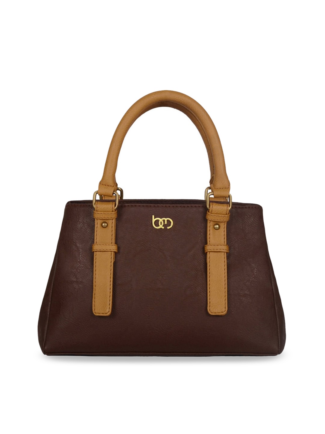 

Bagsy Malone Women PU Structured Handheld Bag, Brown