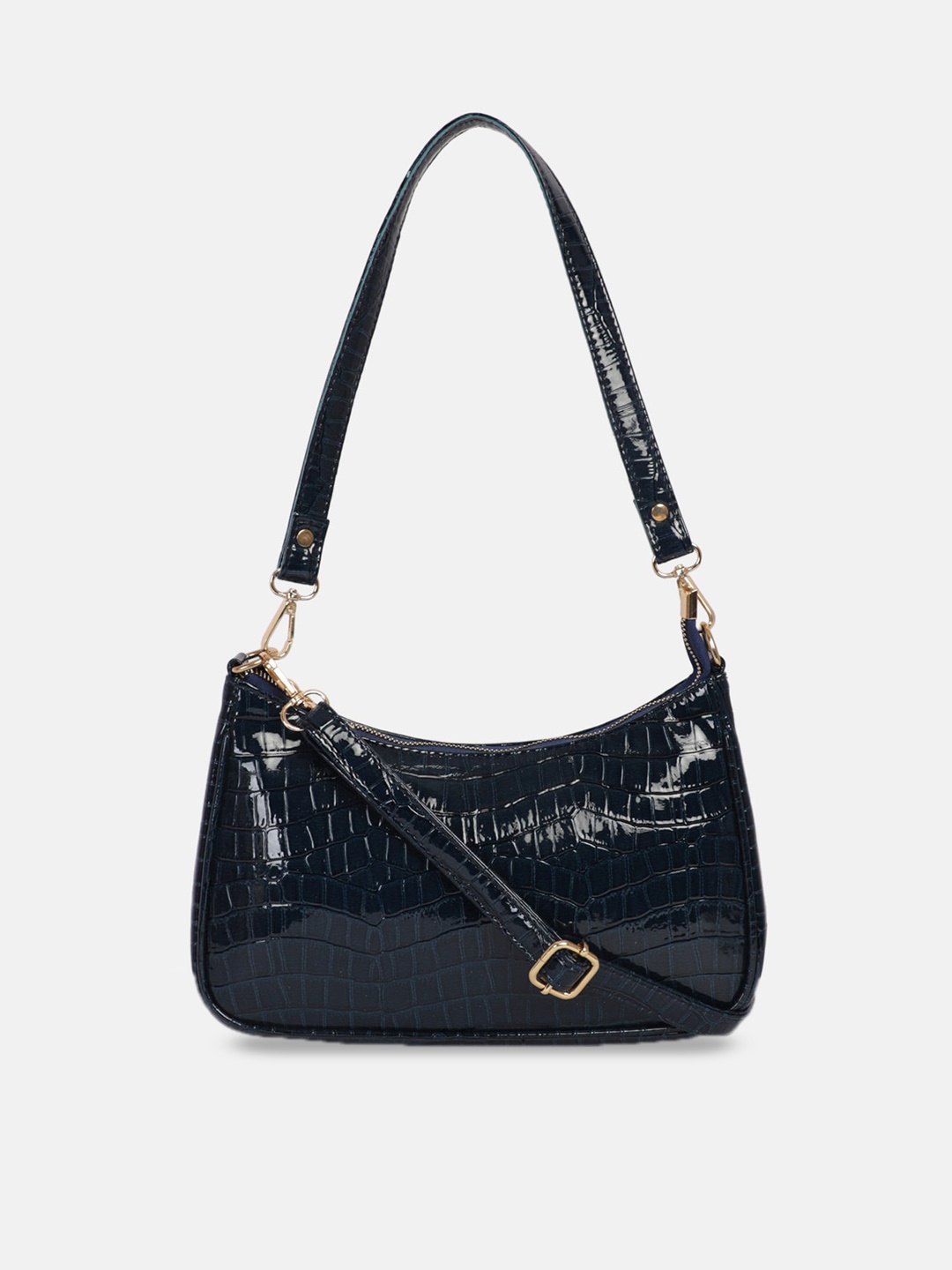 

Bagsy Malone Animal Textured Structured Handheld Bag, Blue