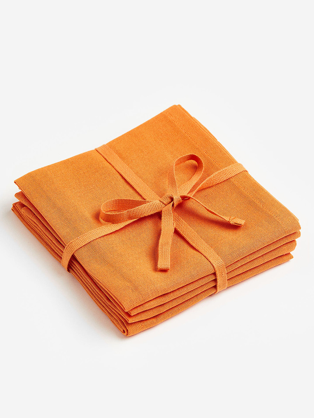 

H&M Orange 4-Pack Cotton Napkins