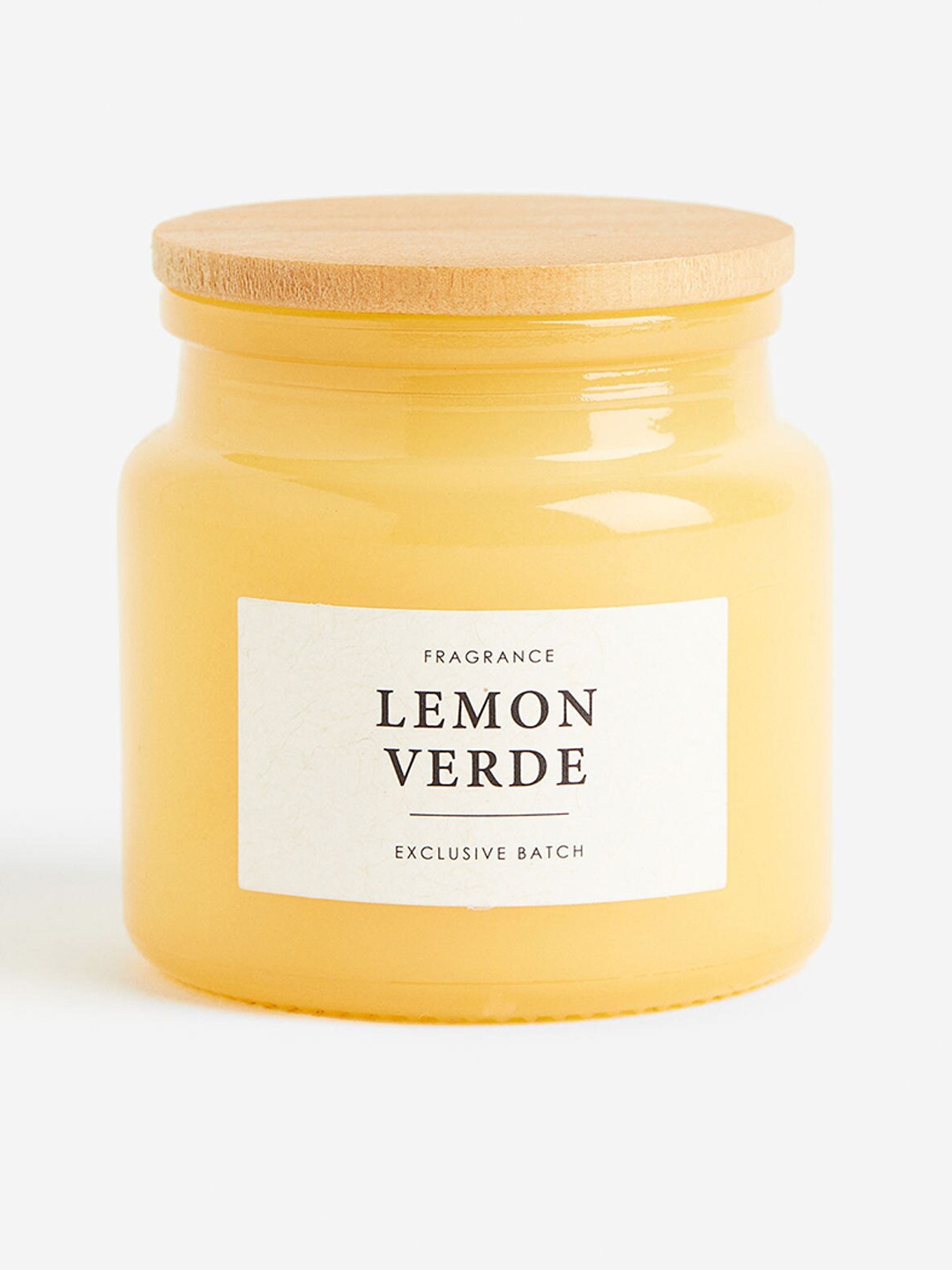 

H&M Yellow Scented Candle In Glass Holder