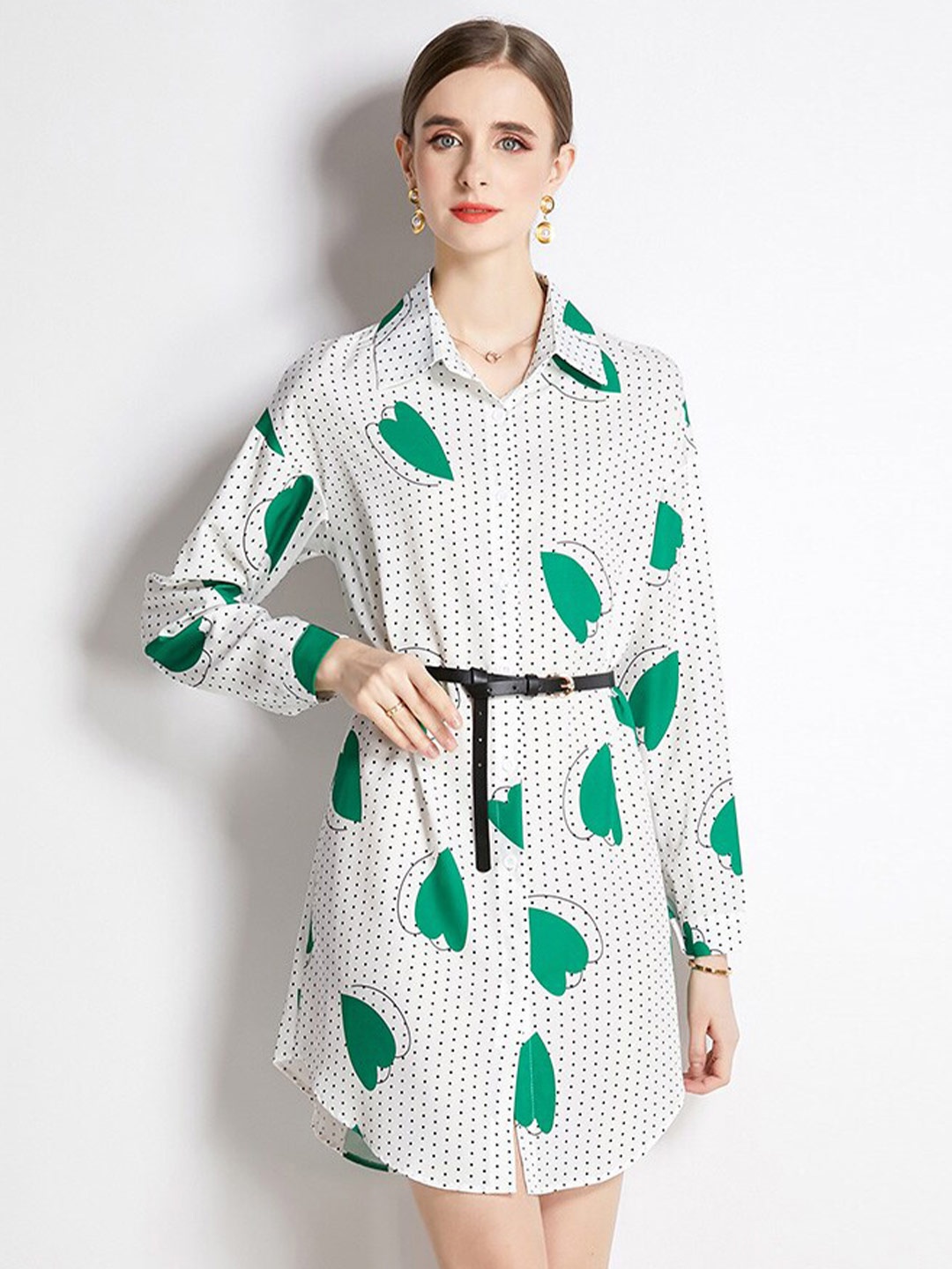 

JC Collection Conversational Printed Casual Shirt, White
