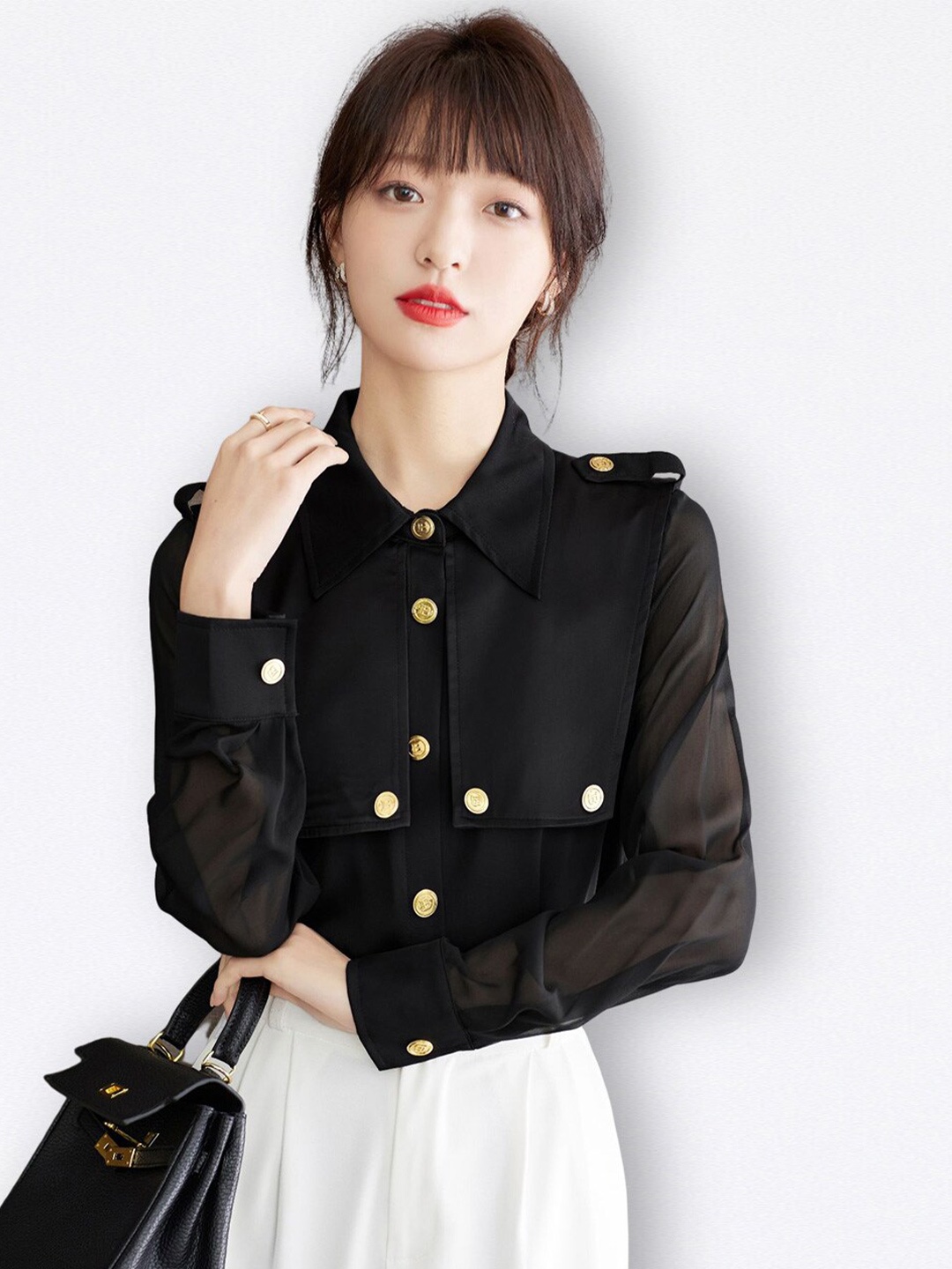 

JC Collection Regular Fit Casual Shirt, Black