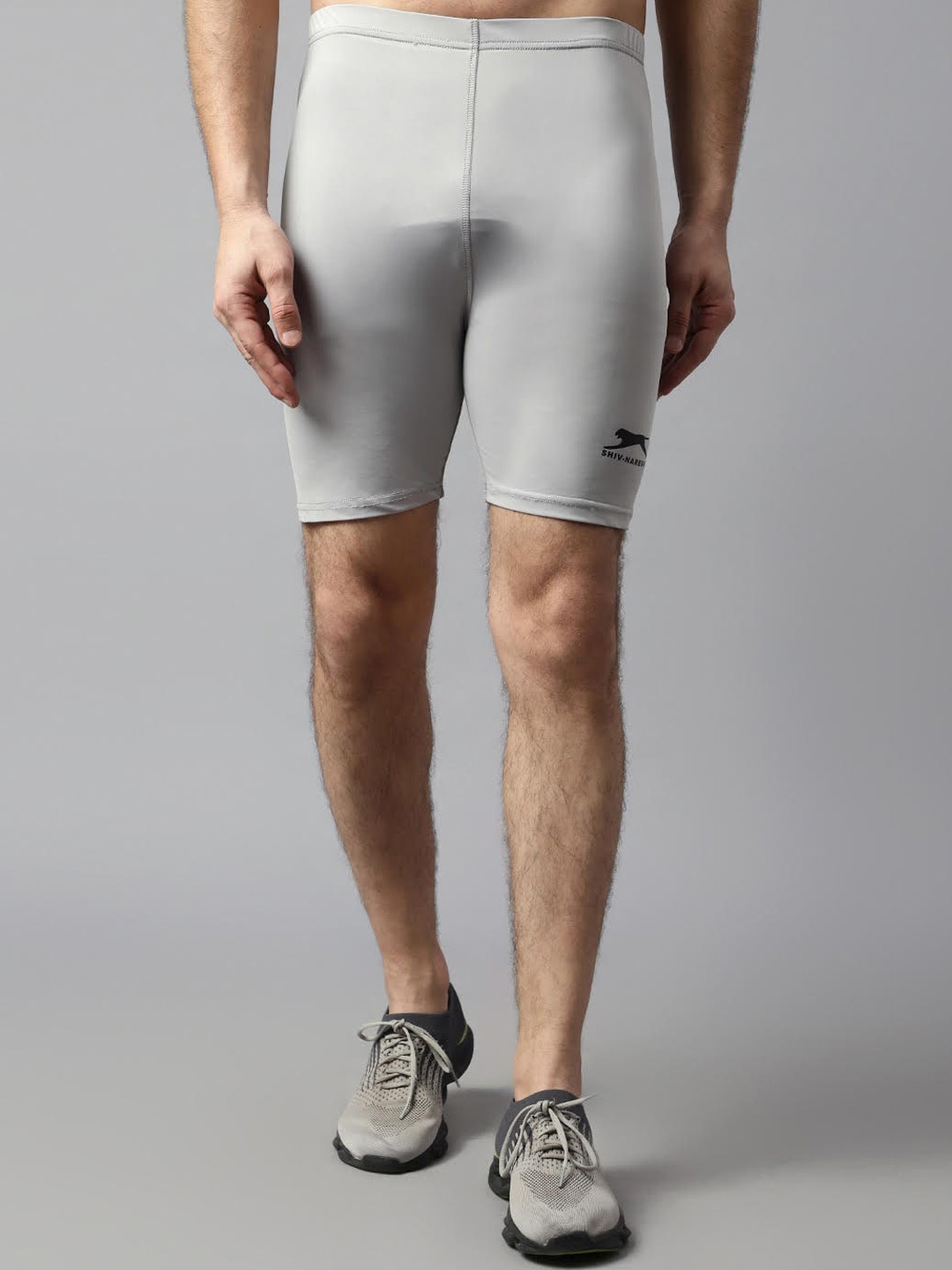 

Shiv Naresh Slim Fit Mid-Rise Rapid-Dry Regular Shorts, Grey
