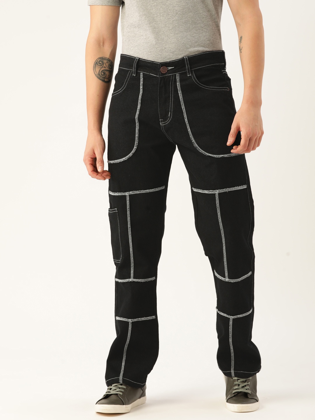 

PARIS HAMILTON Relaxed Fit Stretchable Jeans, Black
