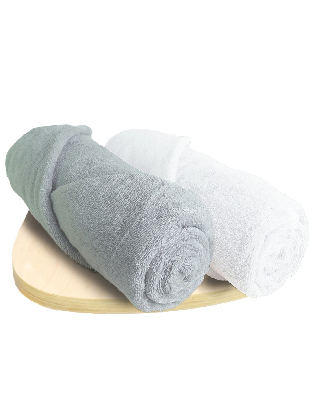 

Heelium Unisex Pack of 2 Bamboo Super Soft & Quick Drying 600 GSM Bath Towel, Grey melange