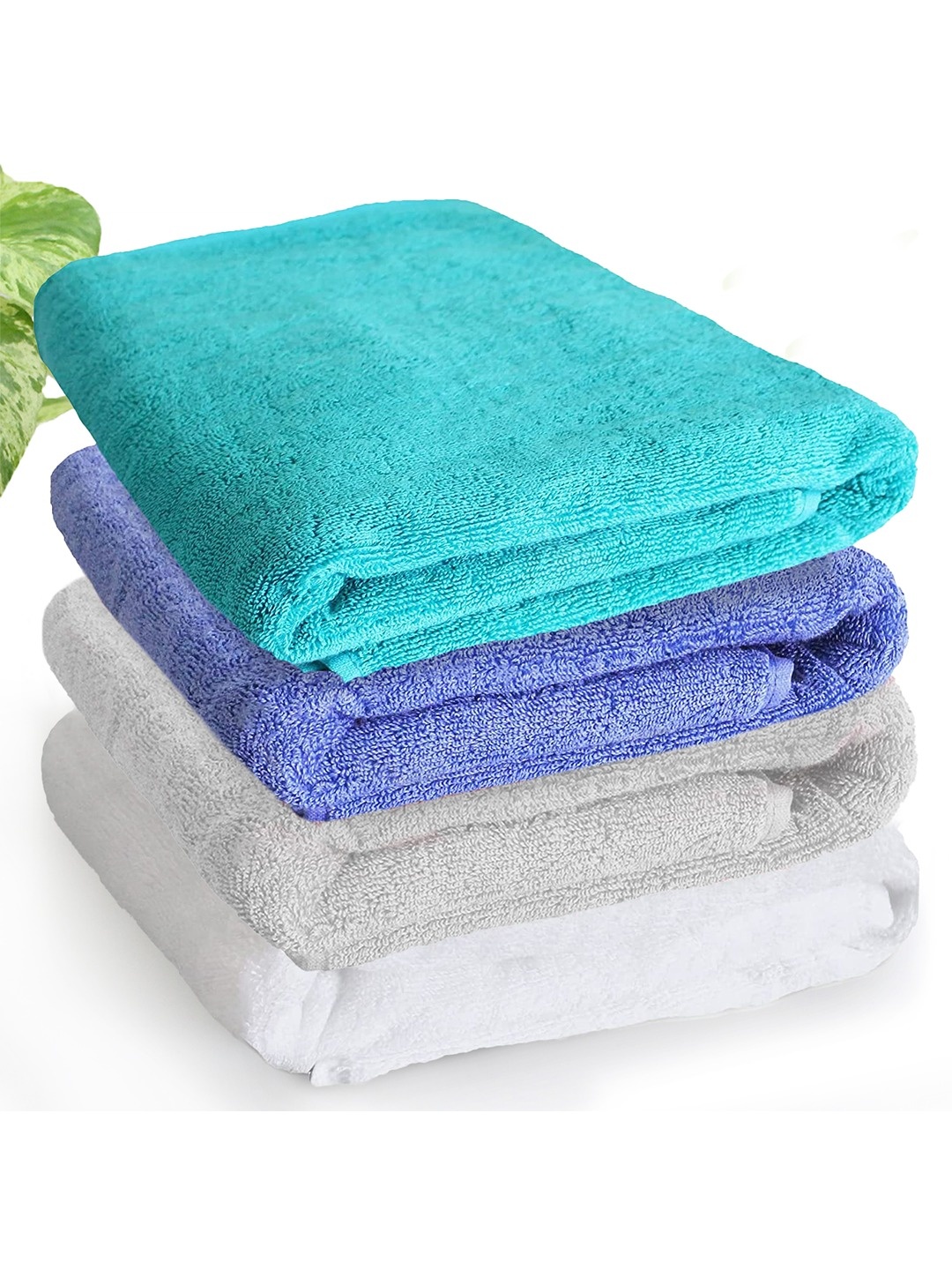 

Heelium Unisex Pack of 4 Bamboo Super Soft & Quick Drying 600 GSM Bath Towel, Grey