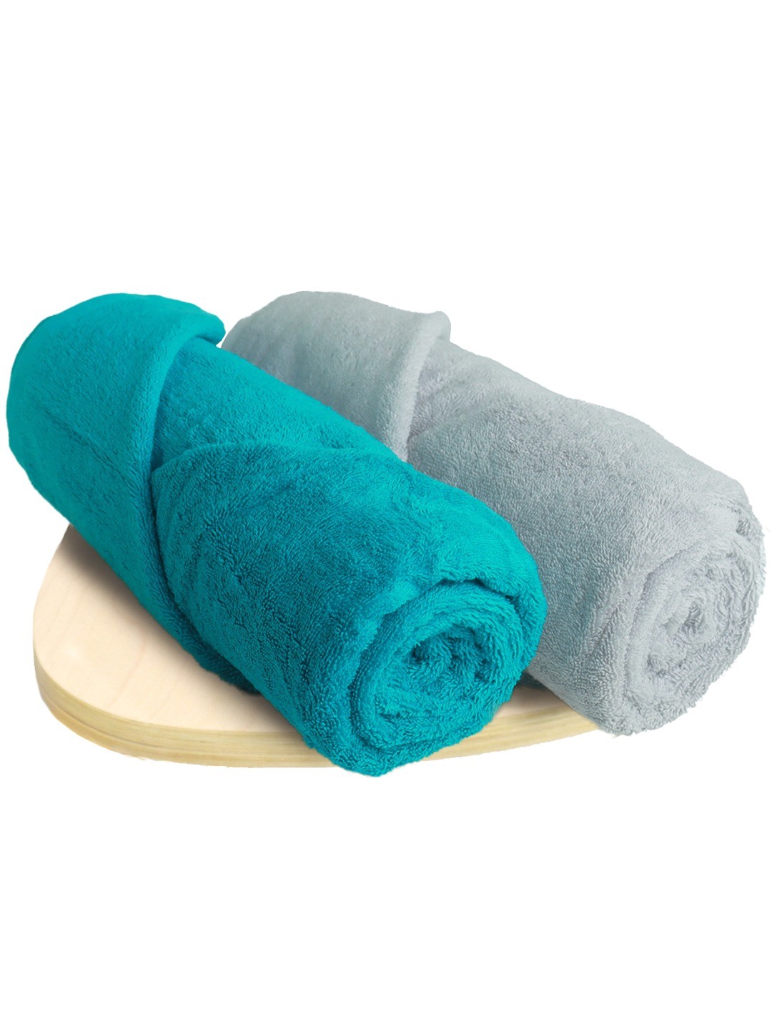 

Heelium Unisex Pack of 2 Bamboo Super Soft & Quick Drying 600 GSM Bath Towel, Grey