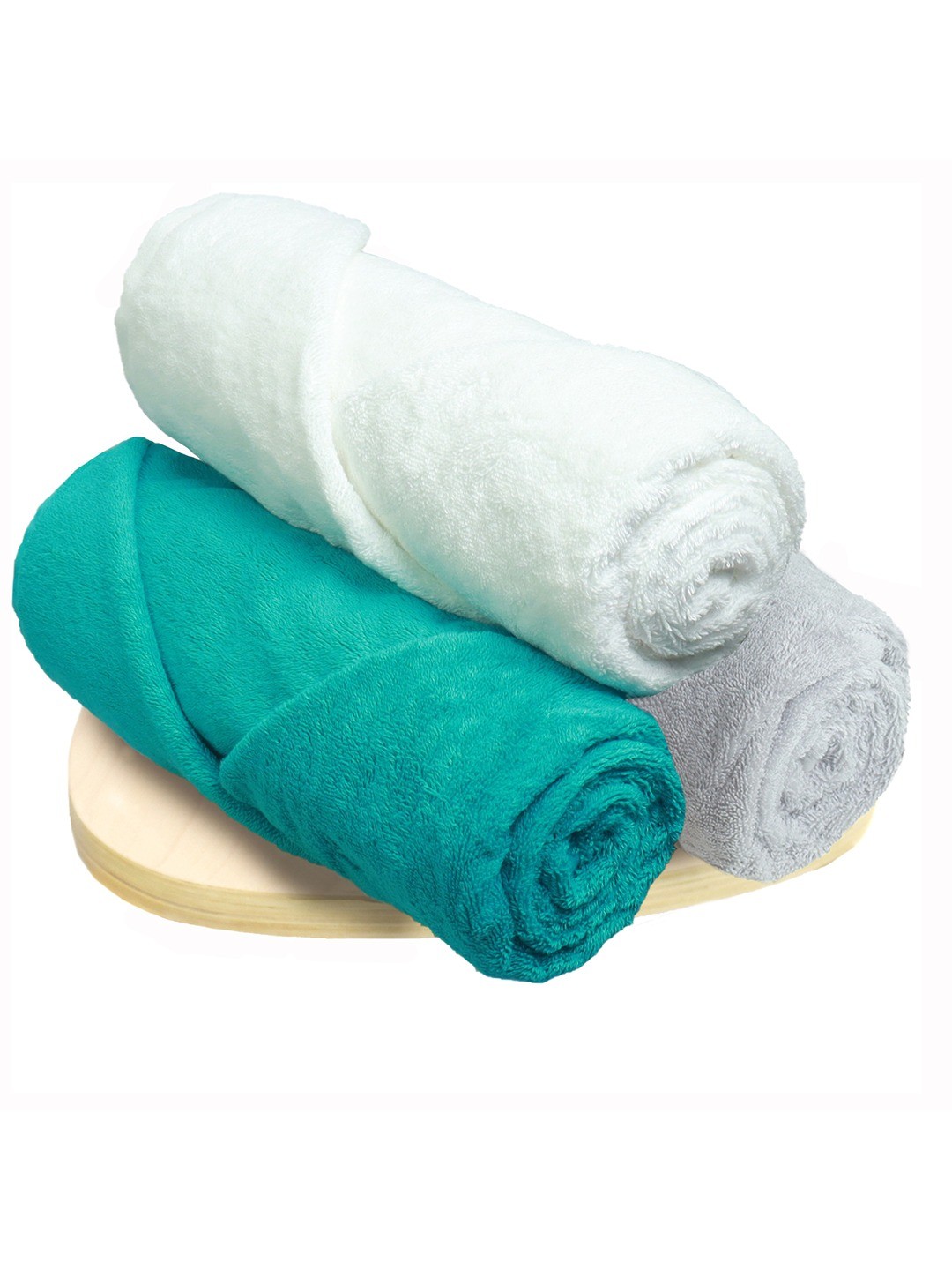 

Heelium Unisex Pack of 3 Bamboo Super Soft & Quick Drying 600 GSM Bath Towel, Grey