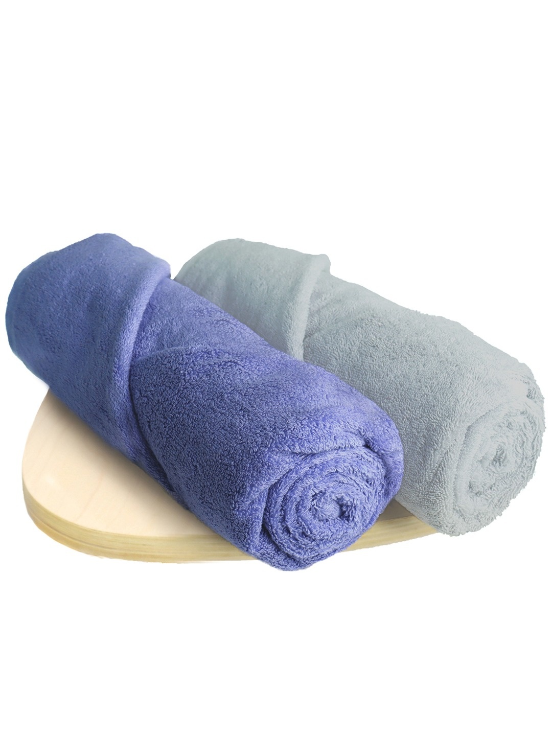 

Heelium Unisex Pack of 2 Bamboo Super Soft & Quick Drying 600 GSM Bath Towel, Grey