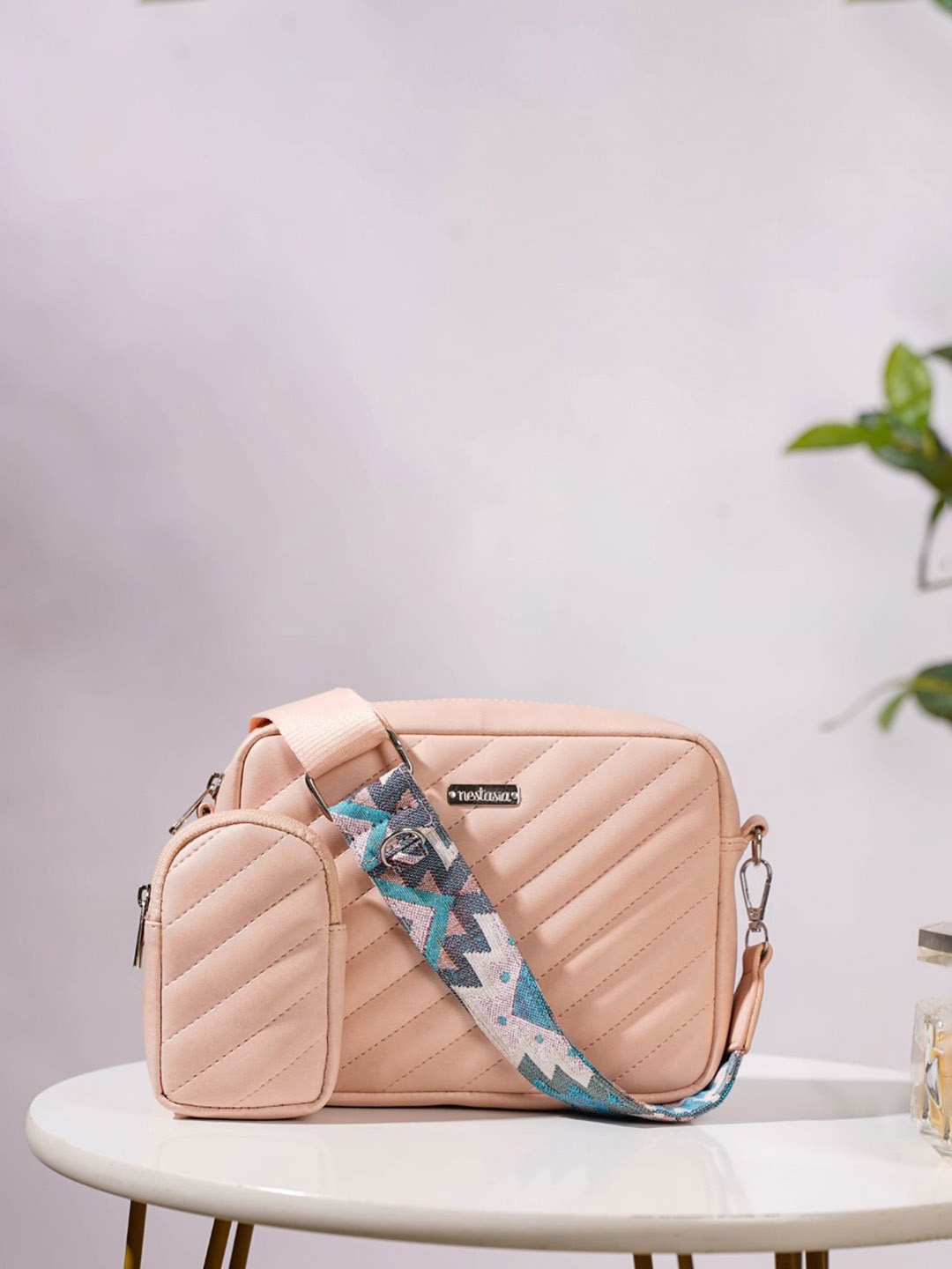 

Nestasia Women Crossbody Bag With Detachable Sling Strap, Pink