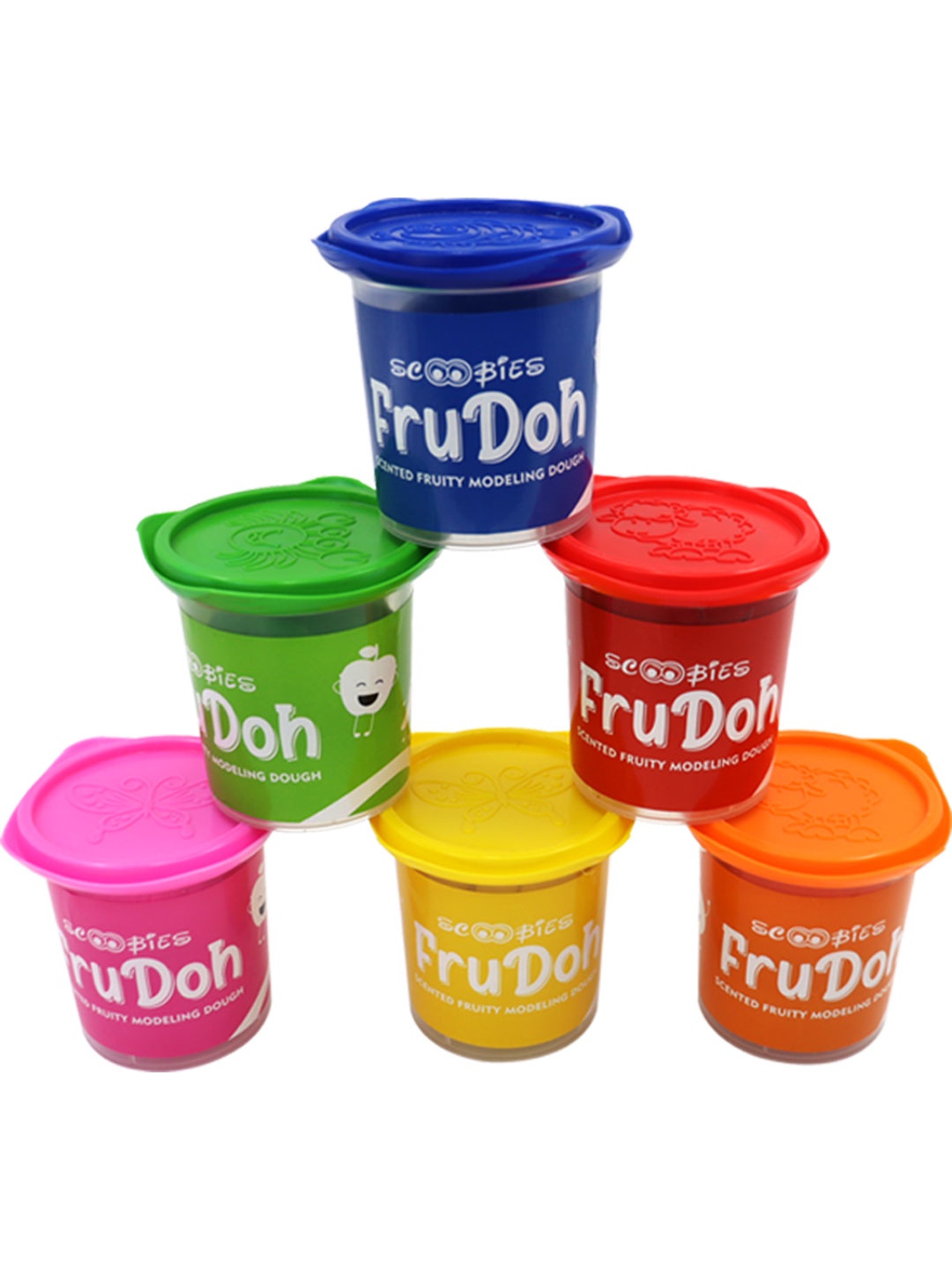 

SCOOBIES Set of 6 FruDoh Modelling Dough, Red