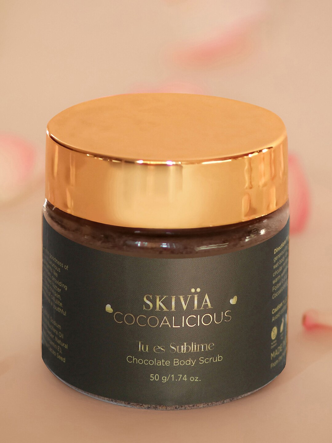 

SKIVIA Cocoalicious Chocolate Body Scrub - 50gm, Transparent
