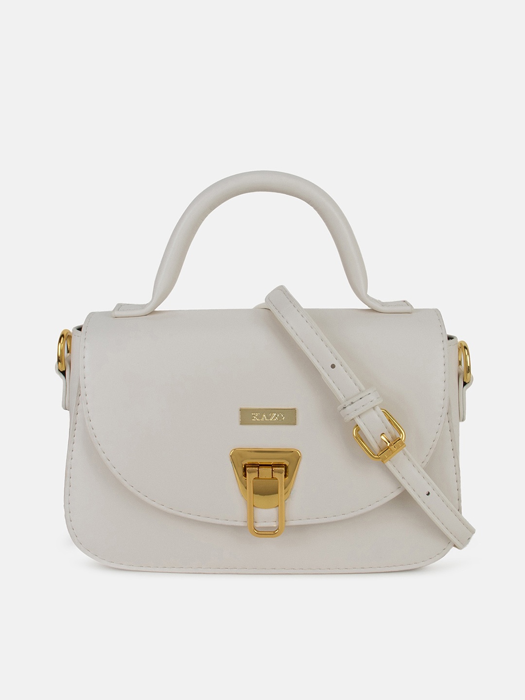 

Kazo PU Structured Satchel, White