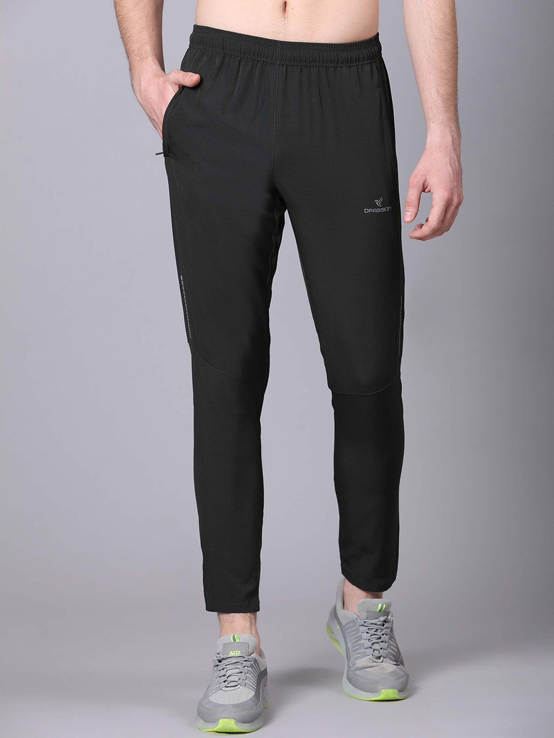 

Dpassion Men Brand Logo Detail Regular-Fit Sports Track Pants, Olive