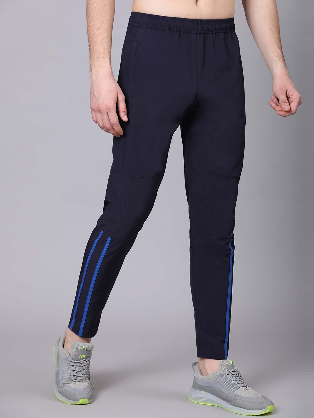 

Dpassion Men Regular-Fit Sports Track Pant, Navy blue