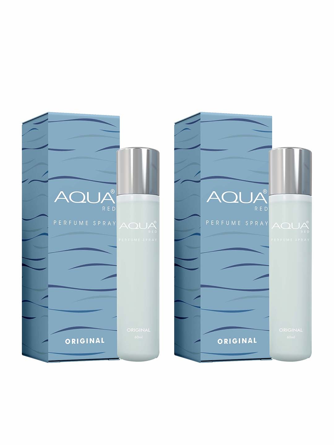 

AQUA RED Men Set Of 2 Original Long Lasting Fresh & Soothing Perfume-60ml Each, Blue