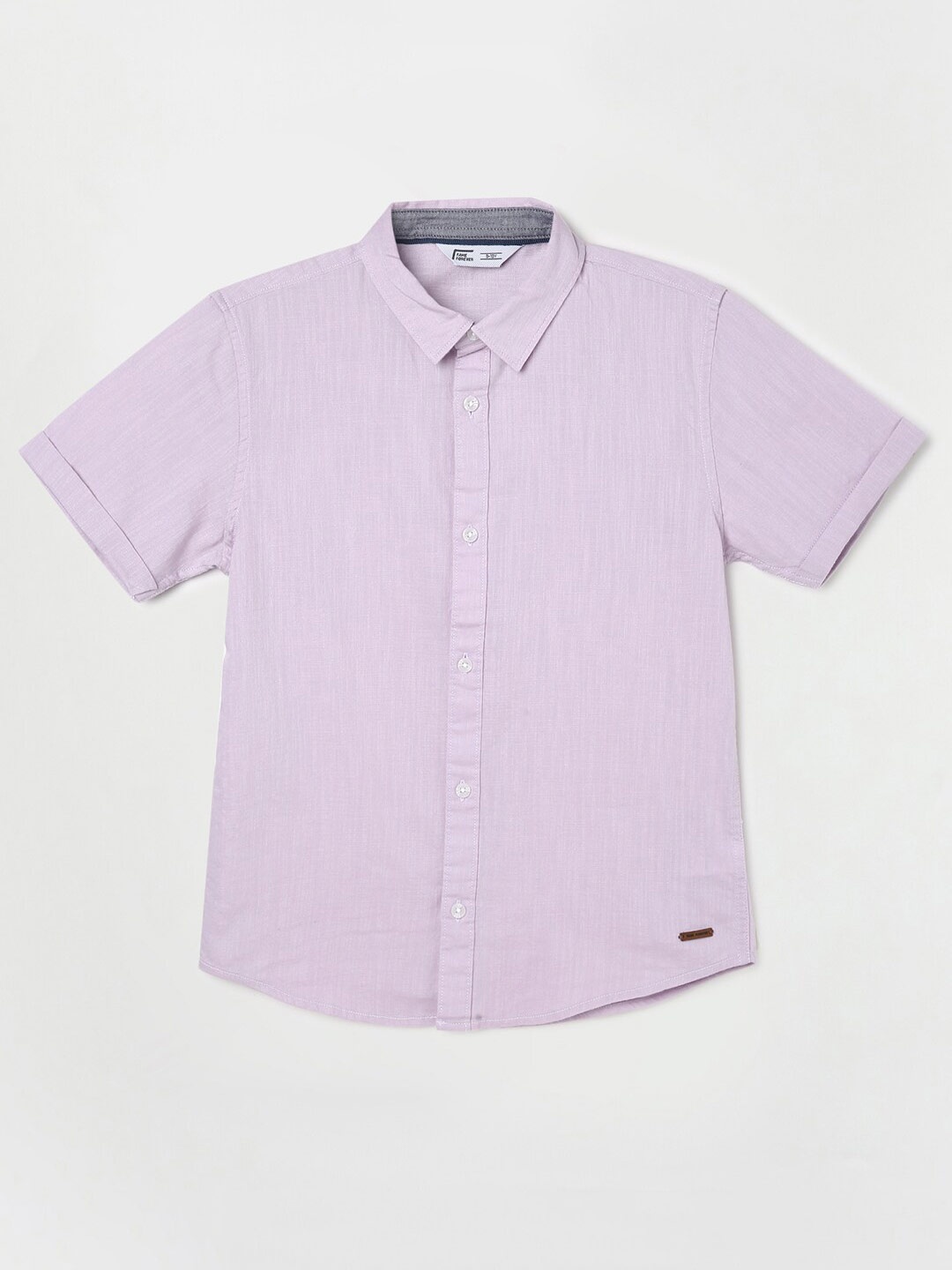

Fame Forever by Lifestyle Boys Cotton Casual Shirt, Lavender