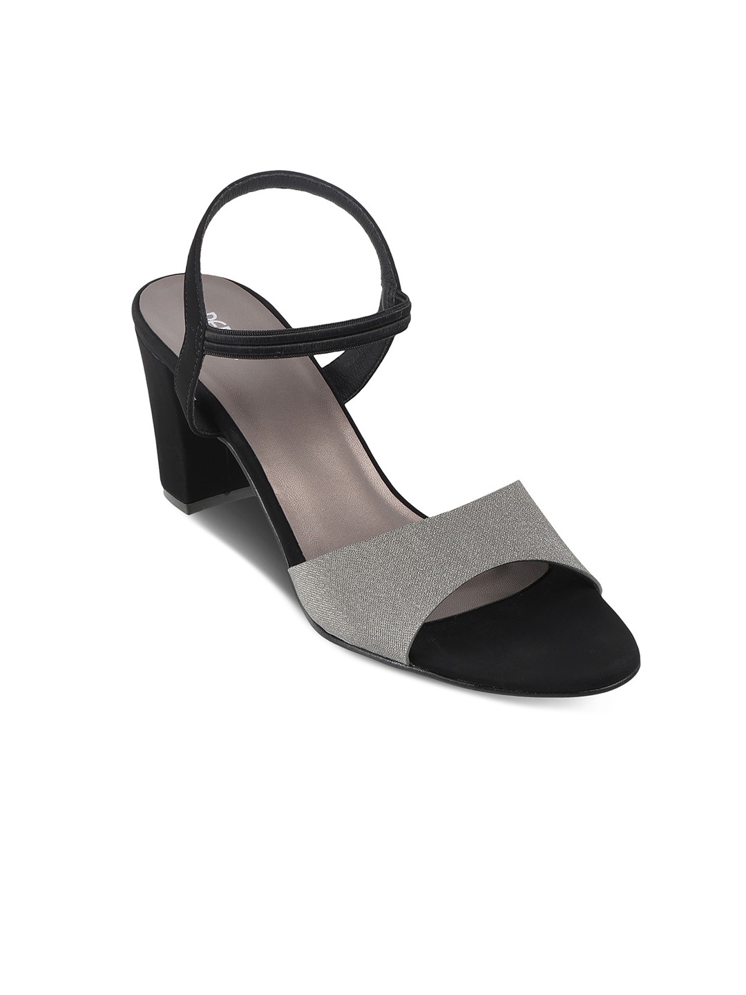 

PEPPER Open Toe Party Block Heels, Metallic