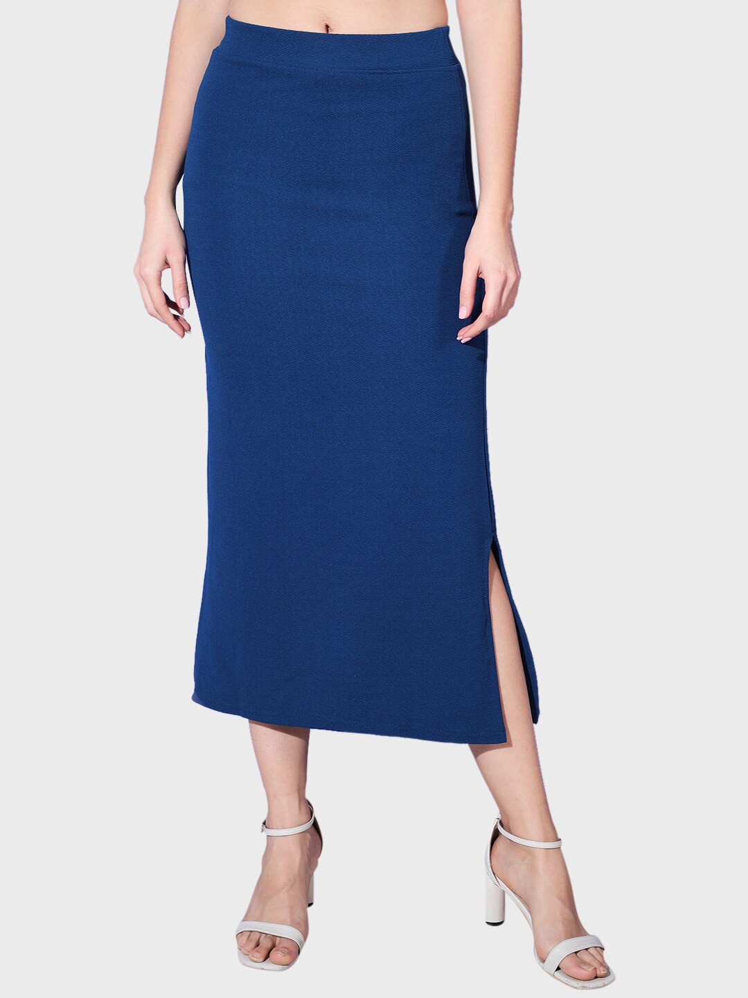 

BUY NEW TREND Side Slit Midi Pencil Skirt, Blue