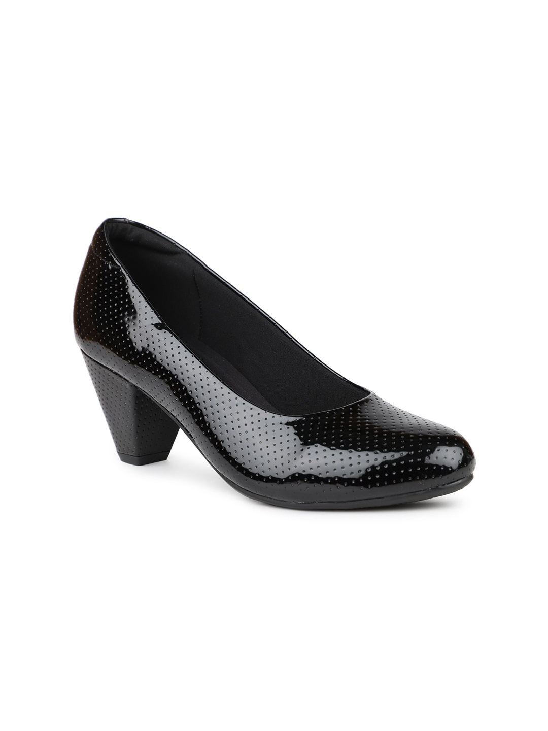 

Inc 5 Perforated Block Heel Pumps, Black