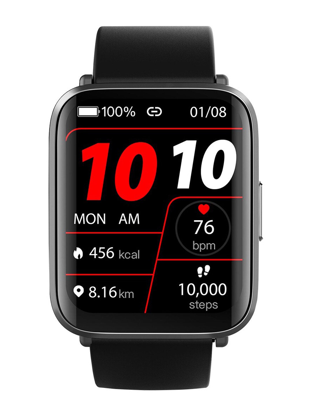 

GOQii Smart Vital Ultra With 3 Months Health Coaching Running Smart Watch- SVUBlack, Black