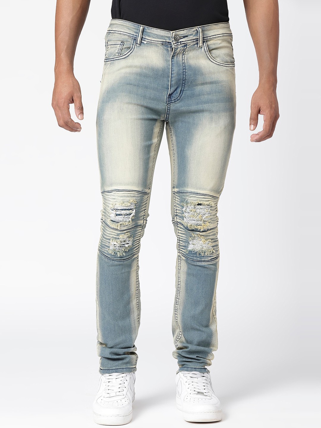 

WAIMEA Men Skinny Fit Stretchable Jeans, Blue