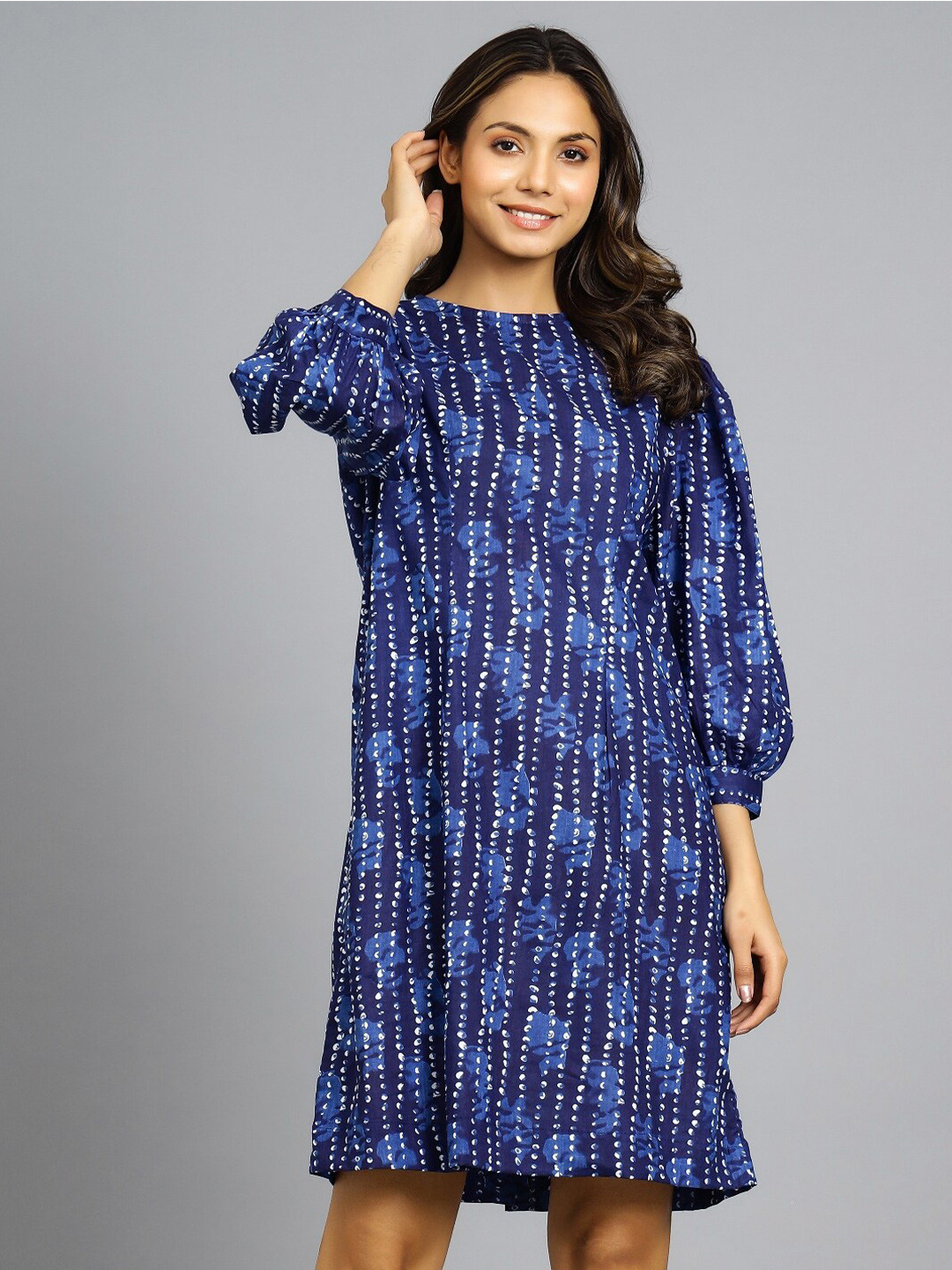 

HANDICRAFT PALACE A-Line Dress, Blue