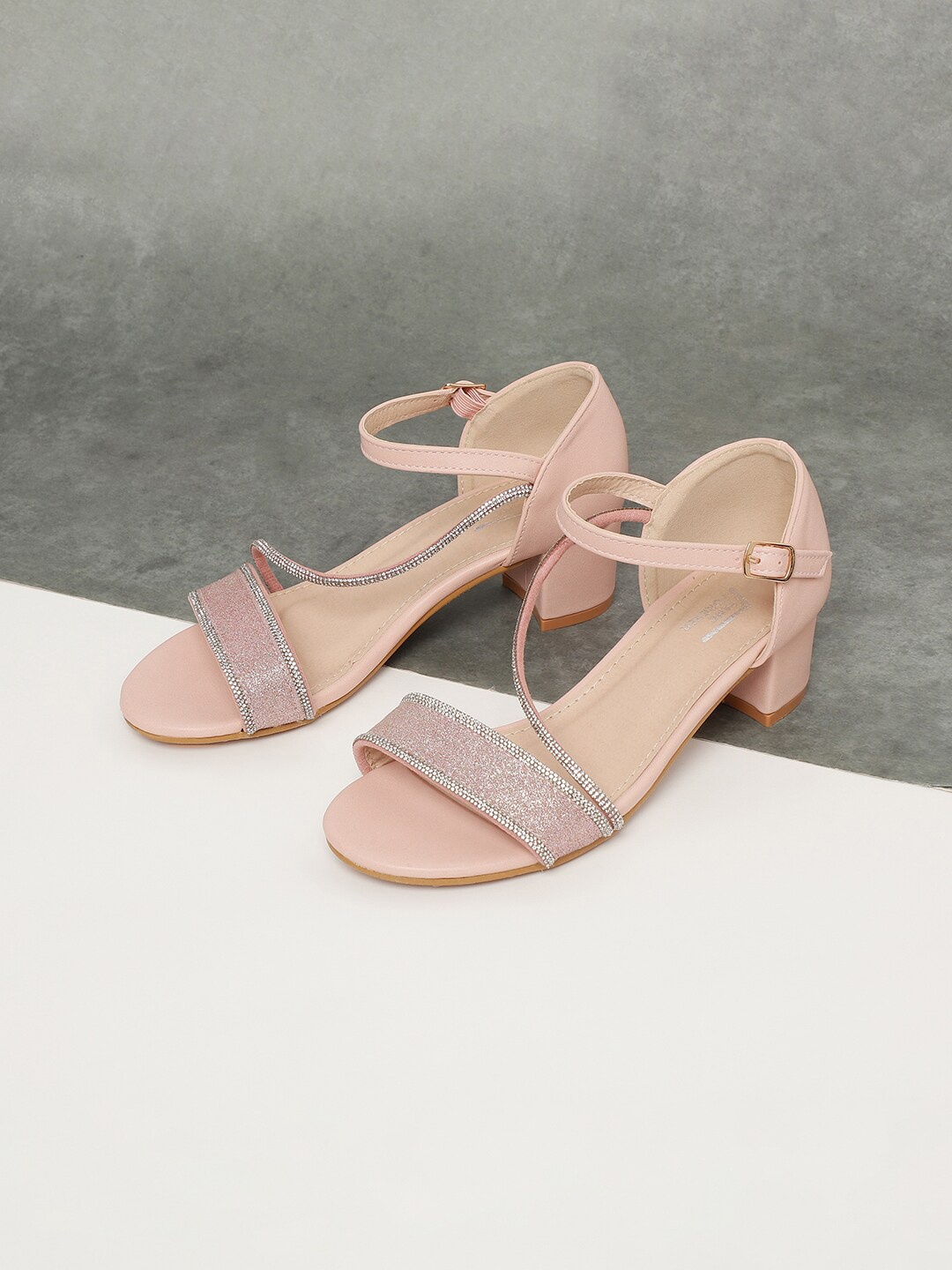 

Fame Forever by Lifestyle Girls Embellished Block Heels, Pink