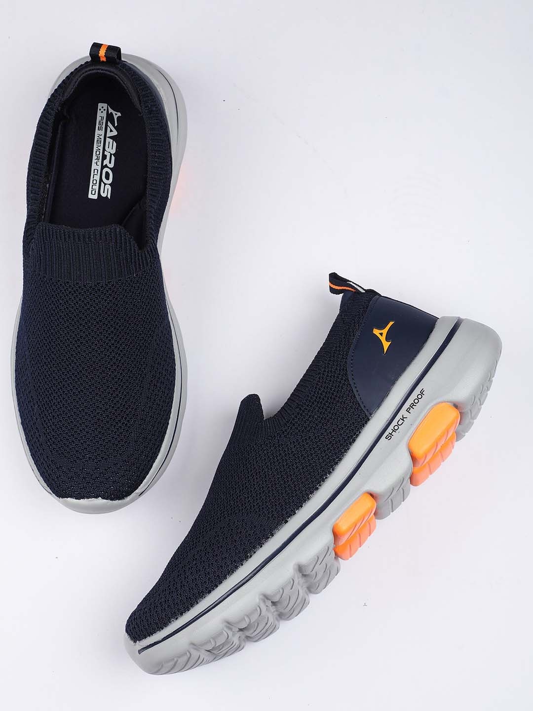 ABROS Men ROMEO Mesh Running Shoes, Navy blue