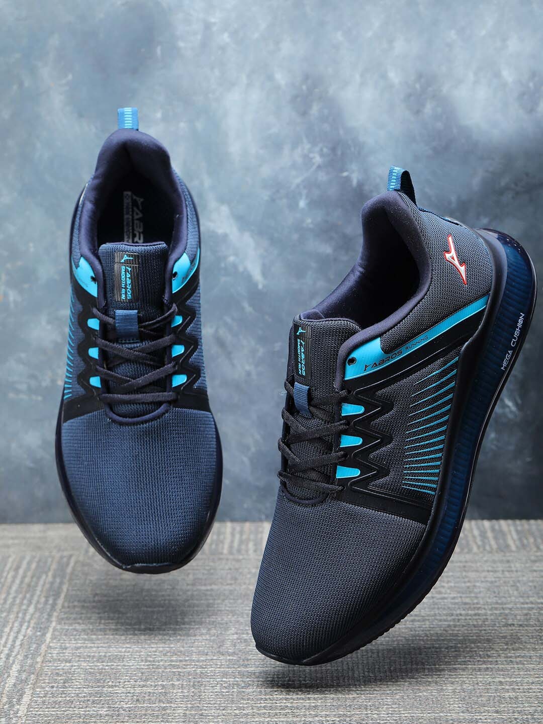 

ABROS Men FRASER-O Mesh Marking Running Shoes, Navy blue