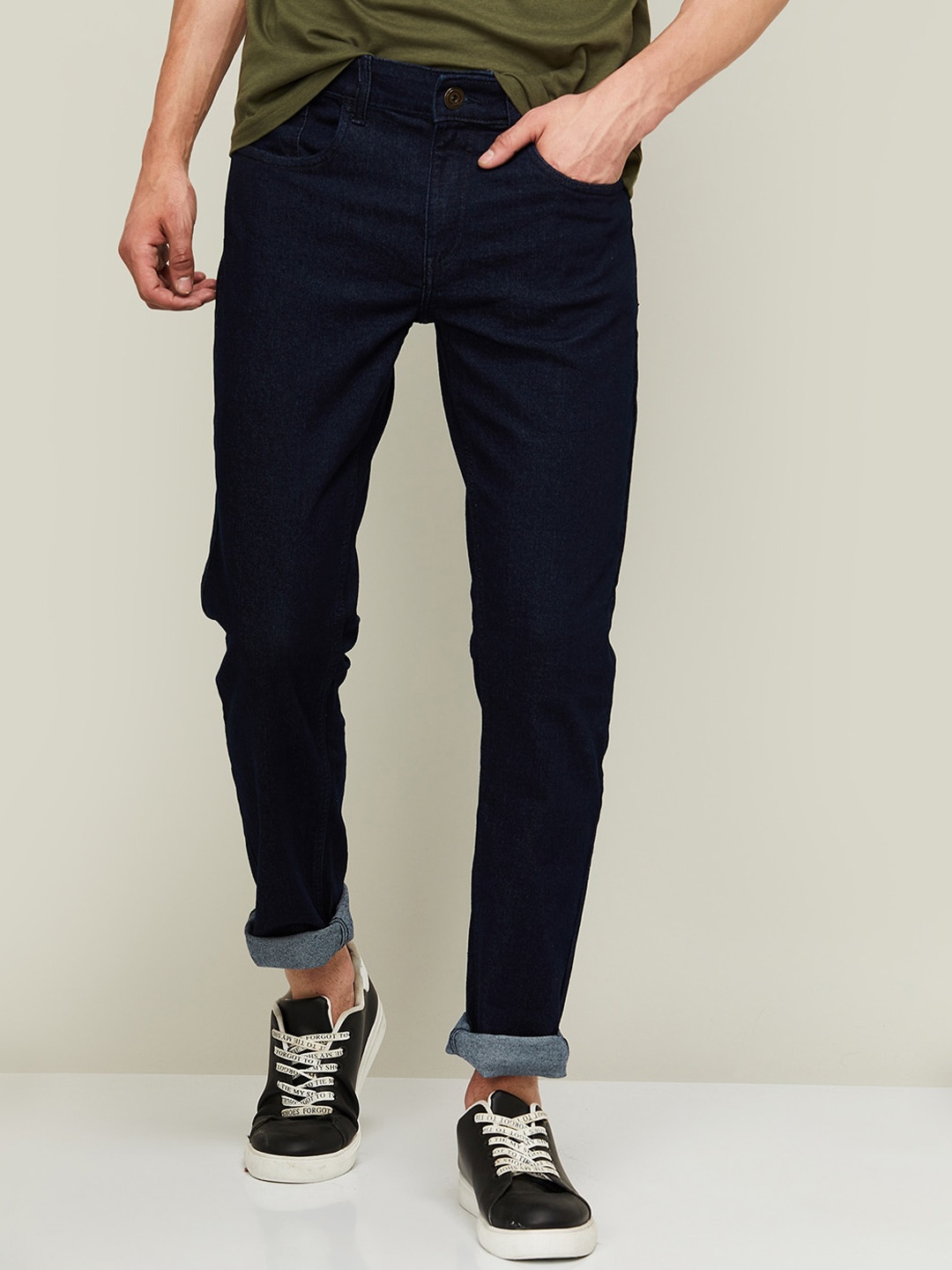 

Forca by Lifestyle Men Cotton Mid-Rise Jeans, Blue