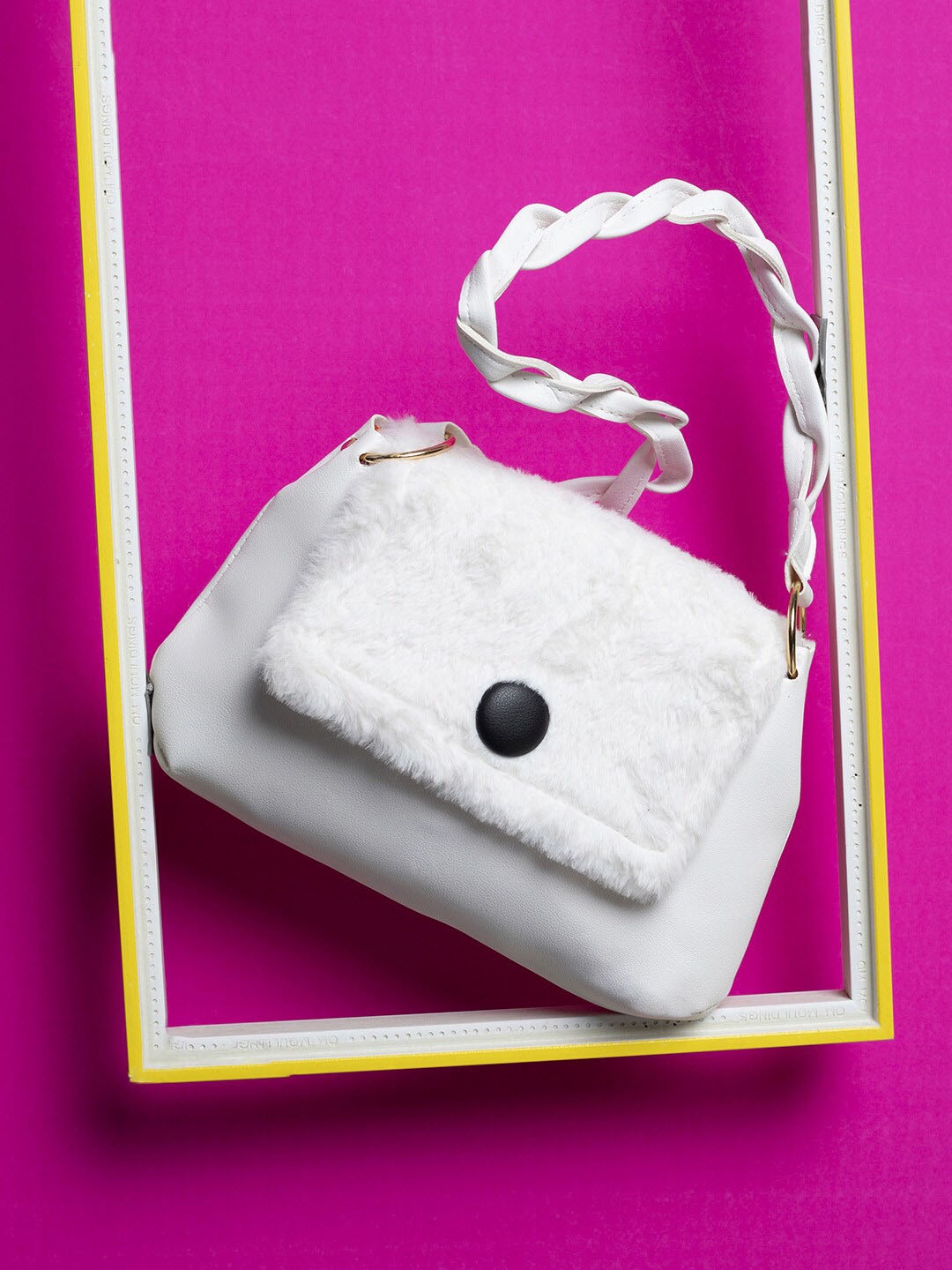 

HAUTE SAUCE by Campus Sutra Women Textured PU Shoulder Bag, White