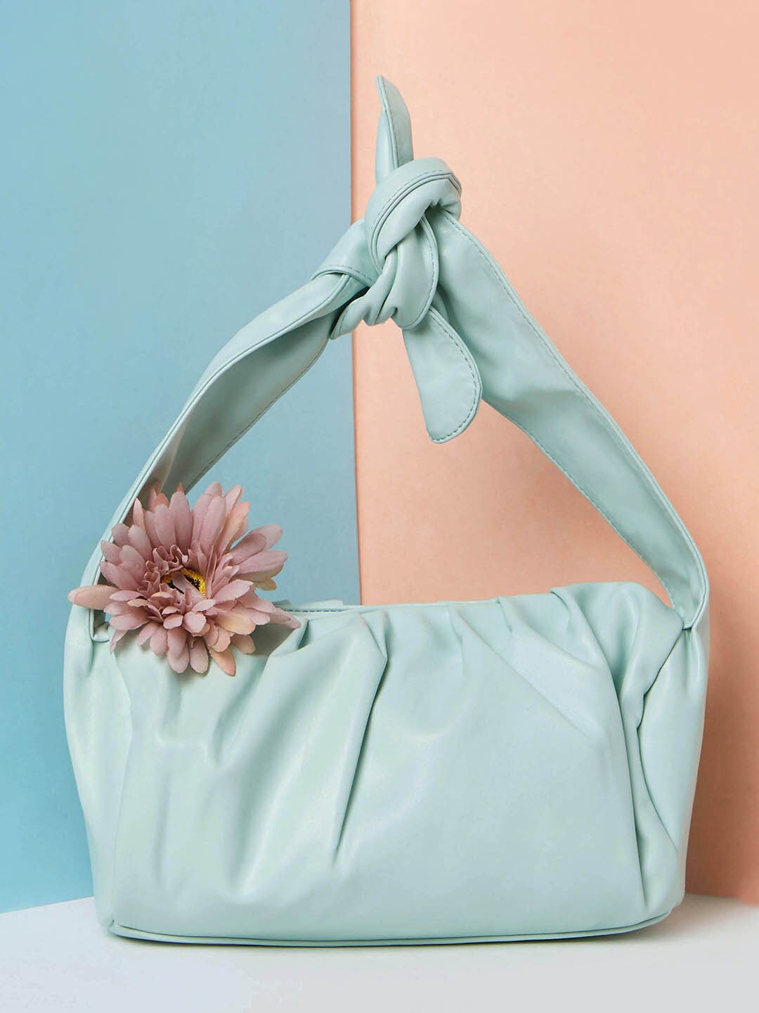 

HAUTE SAUCE by Campus Sutra Women Structured Shoulder Bag, Sea green