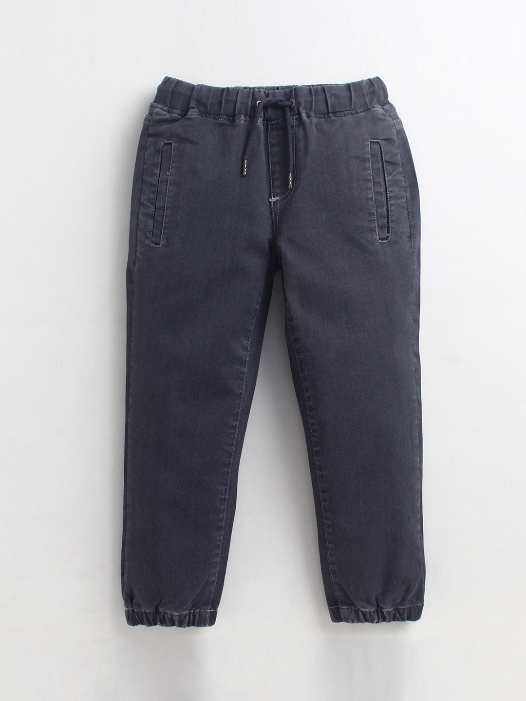 

Cherry Crumble Boys Smart Mid Rise Denim Regular Trousers, Grey