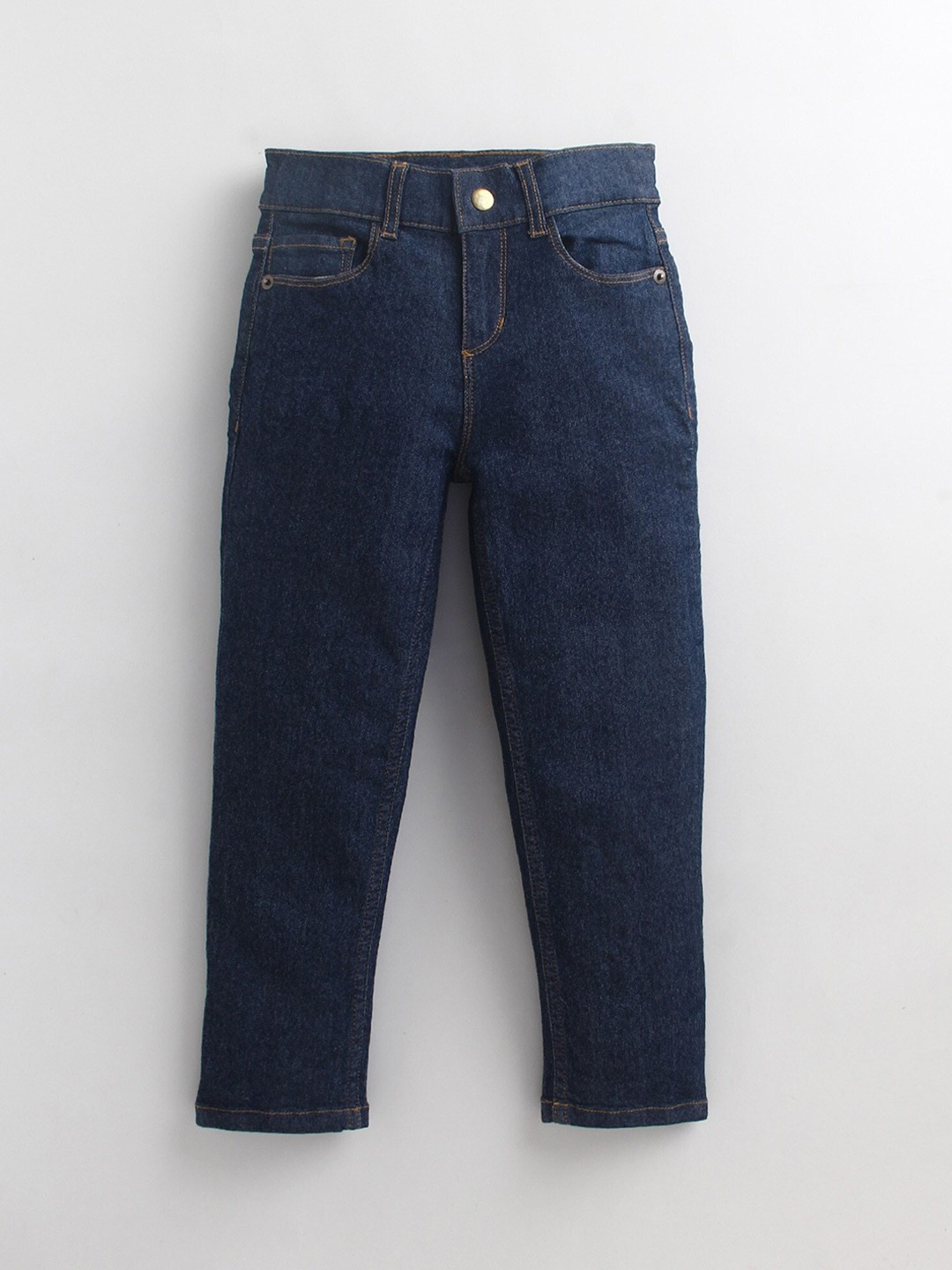 

Cherry Crumble Boys Smart Mid Rise Clean Look Denim Jeans, Navy blue