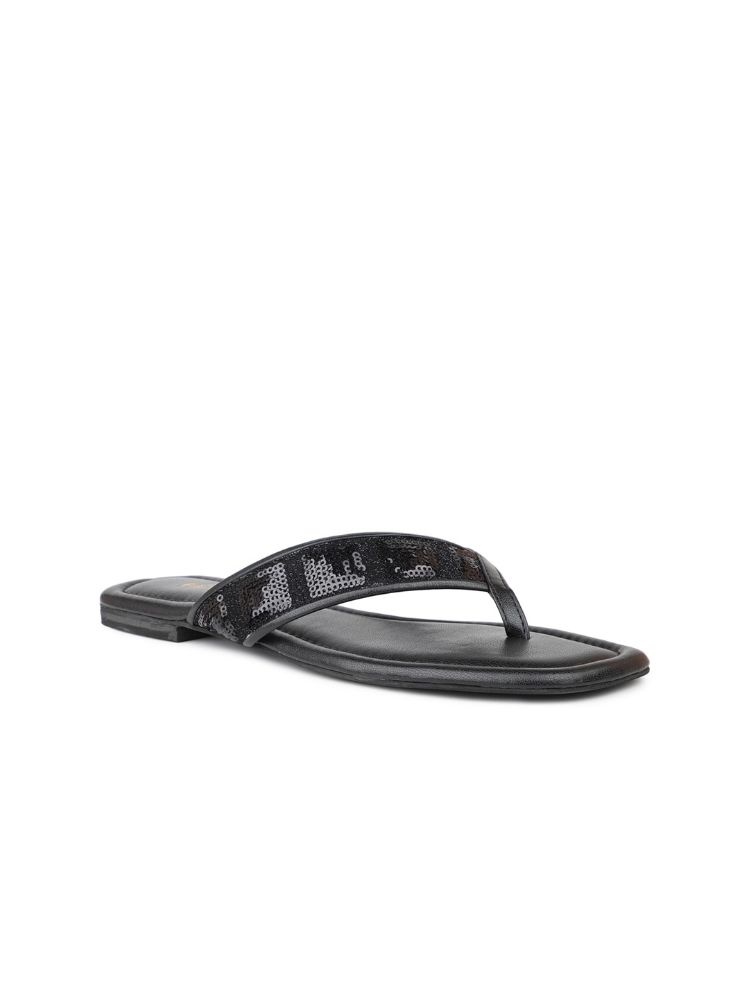 

Inc 5 Women Sequinned Embellished One Toe Flats, Black