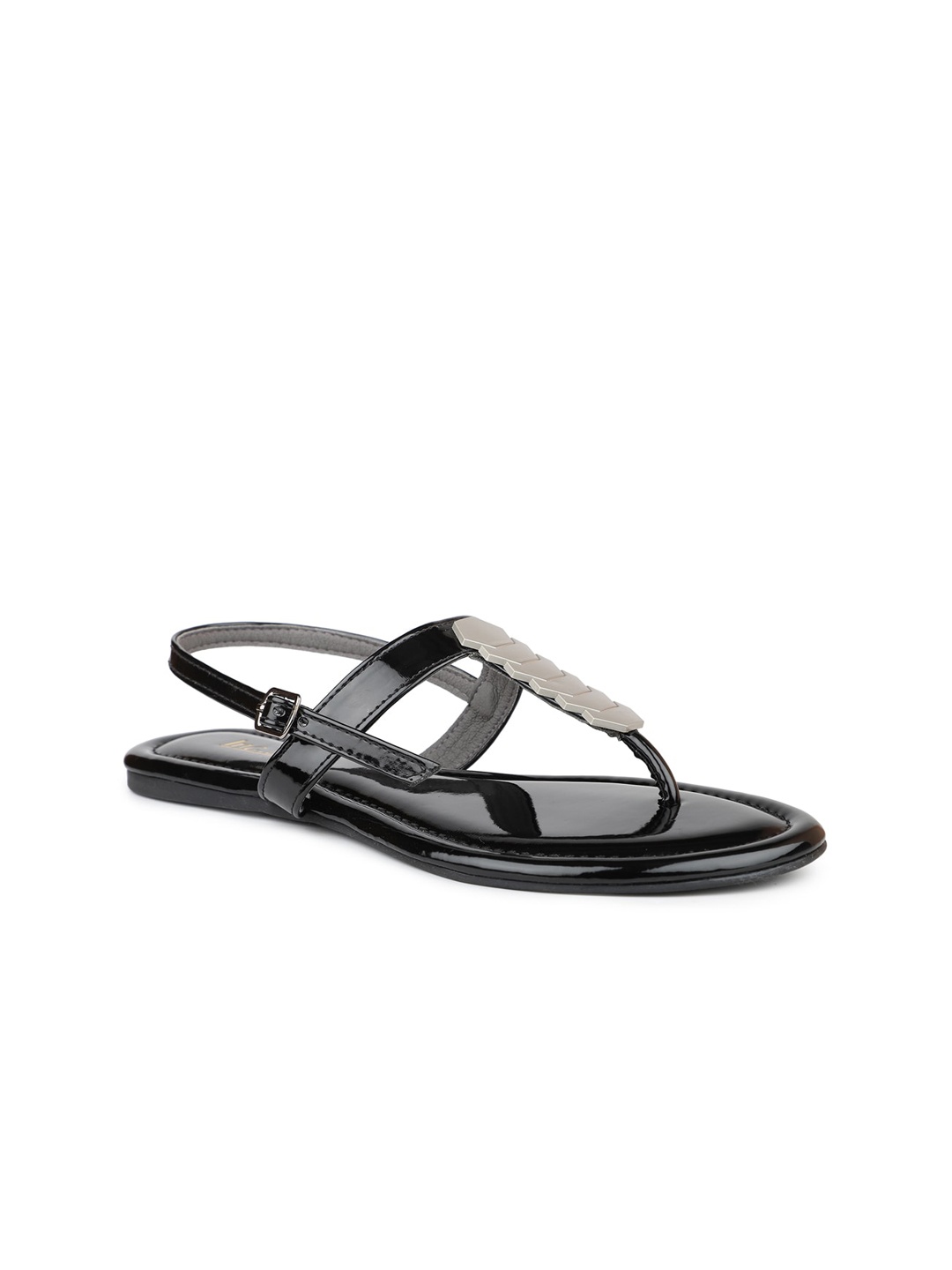 

Inc 5 Embellished T-Strap Flats, Black