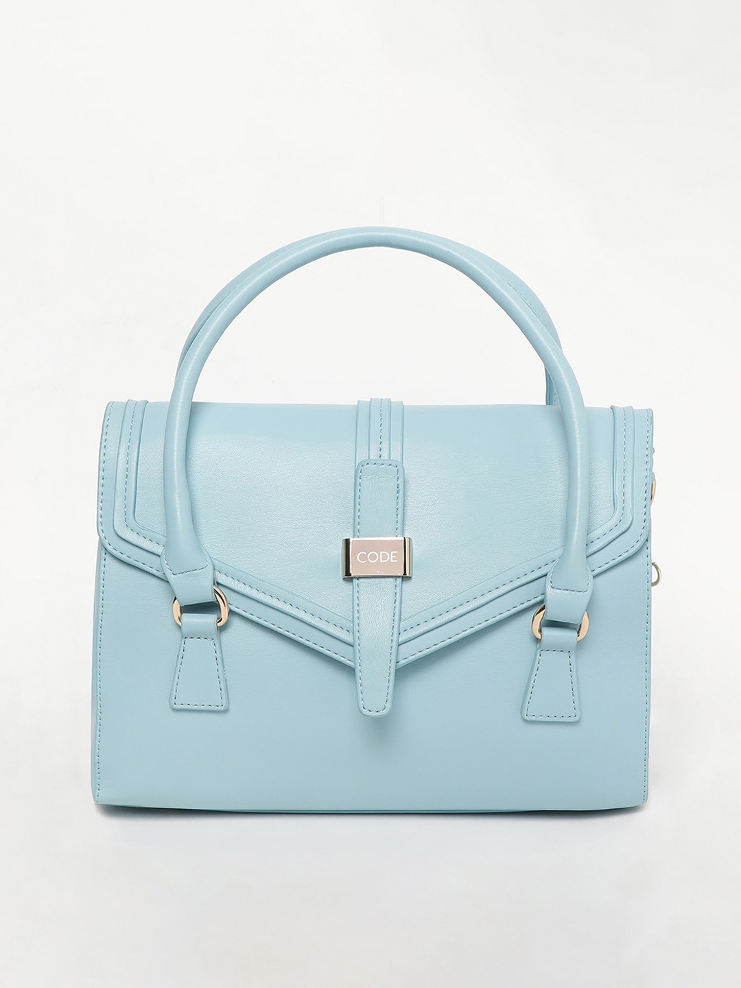 

CODE by Lifestyle Structured Sling Bag With Buckle Detail, Blue