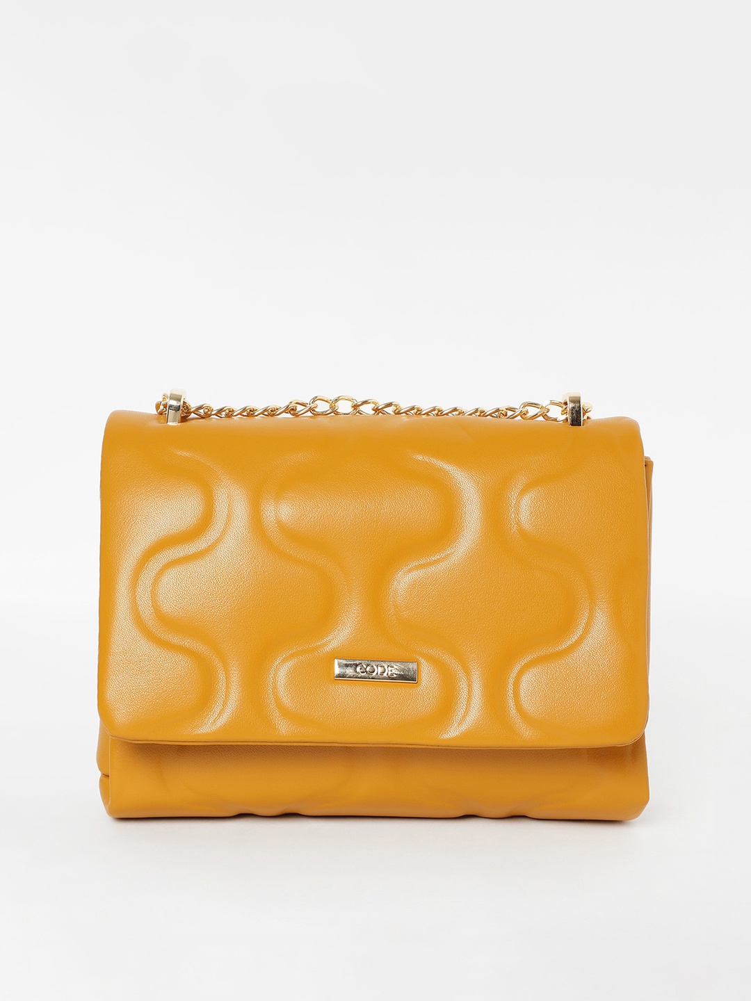 

CODE by Lifestyle Structured Shoulder Sling Bag, Yellow