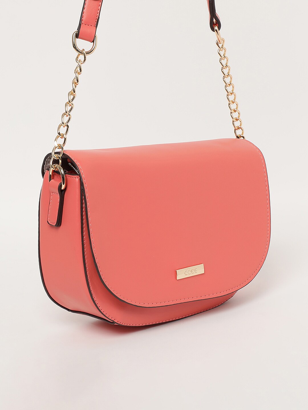 

CODE by Lifestyle Women Half Moon Sling Bag, Coral