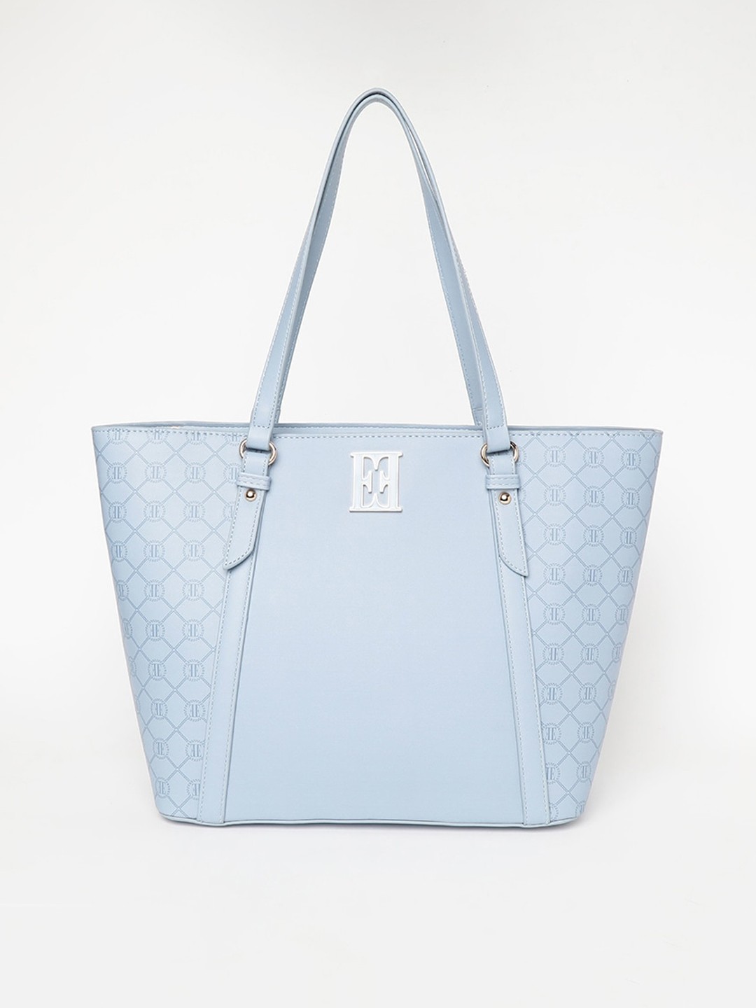

ELLE Typography Printed Oversized Shopper Shoulder Bag, Blue