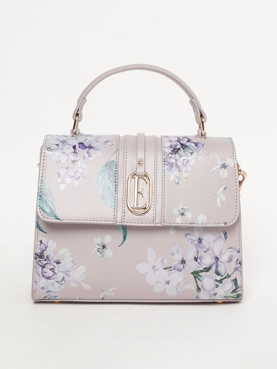 

ELLE Women Printed Handheld Bag, Lavender