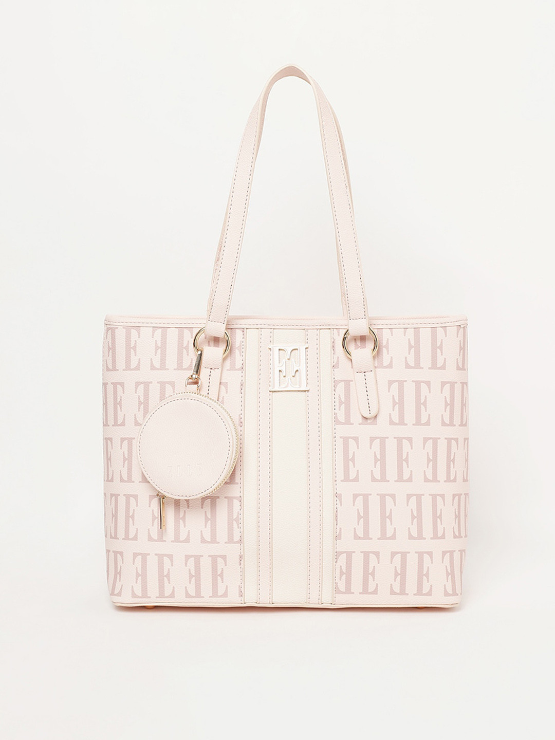 

ELLE Women Typogrphy Printed Shoulder Bag, Pink