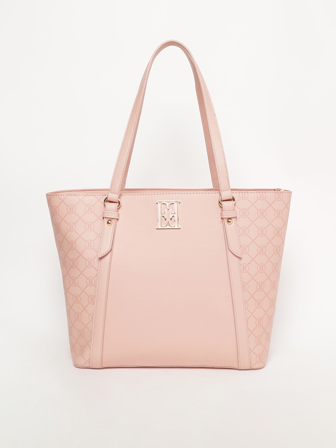 

ELLE Typography Printed Shoulder Bag, Pink