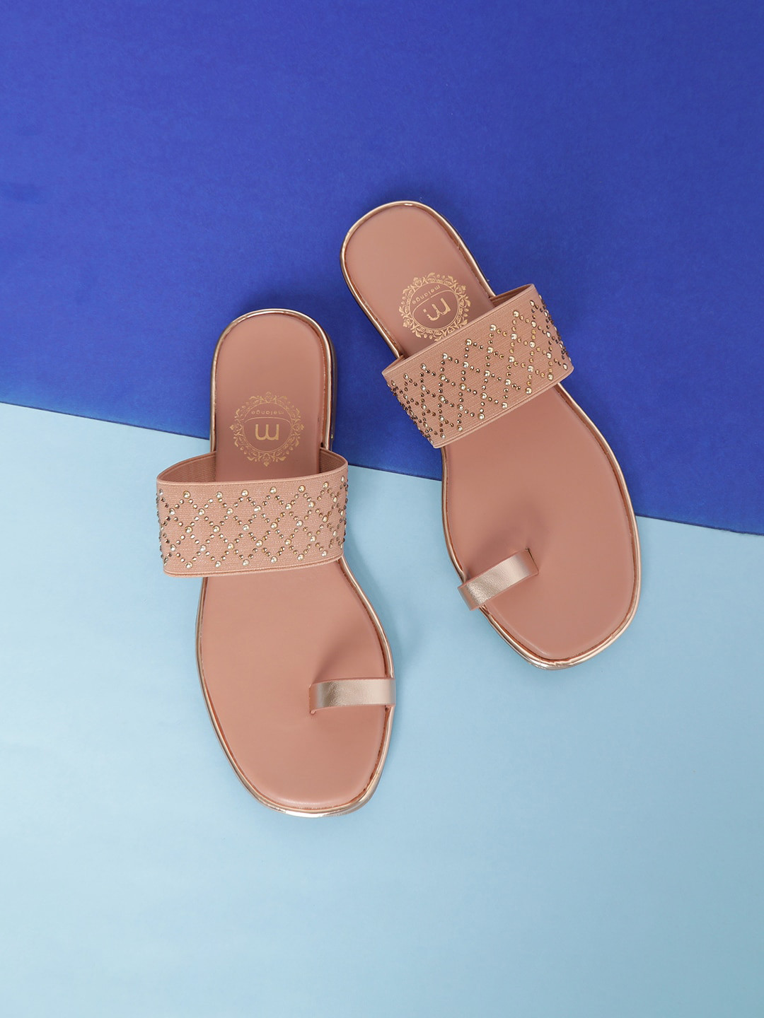 

Melange by Lifestyle Embellished One Toe Flats, Pink