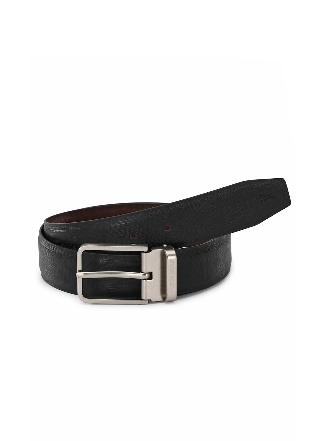 

Pacific Gold Men Reversible Synthetic Leather Slim Formal Belt, Black